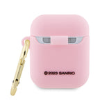 Hello Kitty silikoninis 3D dėklas AirPods 1/2 – rožinis