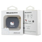 Hello Kitty silikoninis dėklas AirPods 3 – juodas