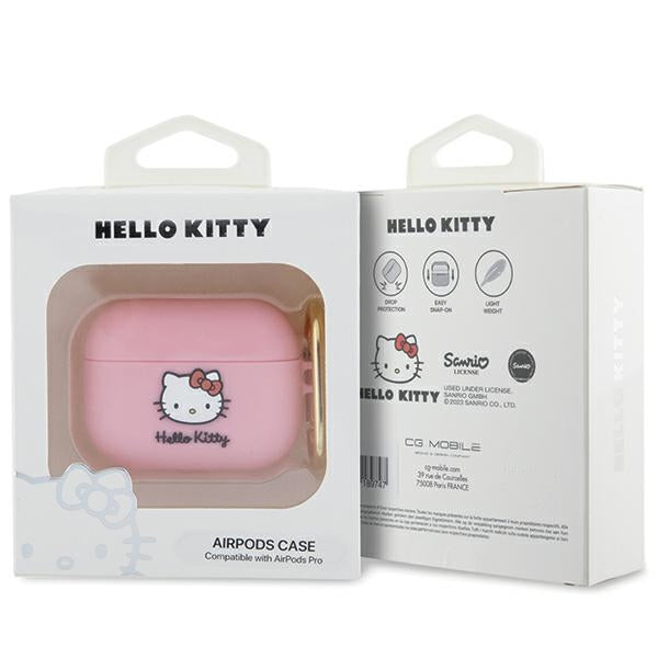 Hello Kitty silikoninis dėklas AirPods Pro – rožinis