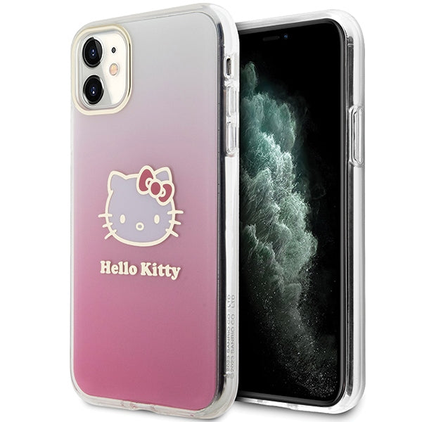 Hello Kitty IML gradientinis dėklas iPhone 11/XR – rožinis -- iPhone 11