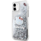 Hello Kitty Liquid Glitter dėklas iPhone 11/XR – sidabrinis -- iPhone 11