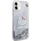 Hello Kitty Liquid Glitter dėklas iPhone 11/XR – sidabrinis -- iPhone 11