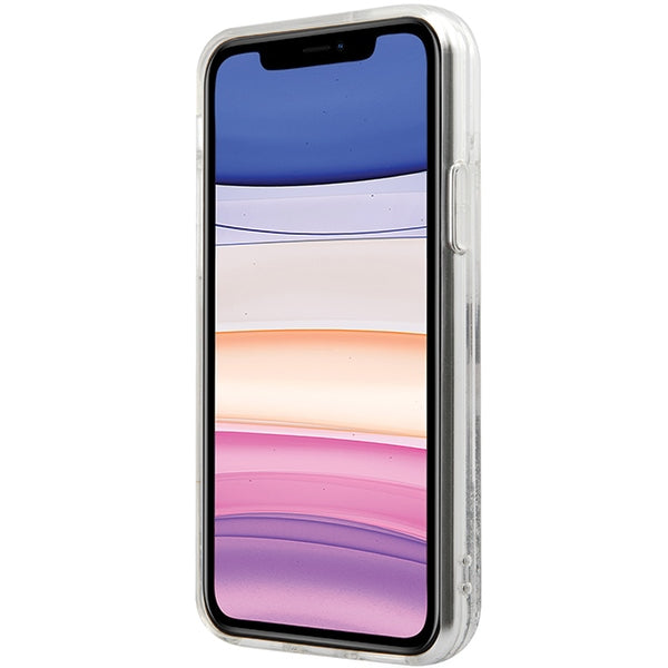 Hello Kitty Liquid Glitter dėklas iPhone 11/XR – sidabrinis -- iPhone 11