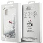 Hello Kitty Liquid Glitter dėklas iPhone 11/XR – sidabrinis -- iPhone 11