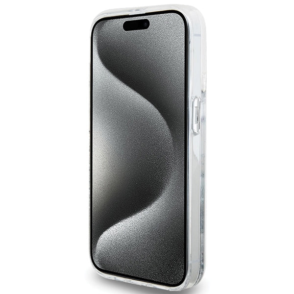 Hello Kitty blizgus dėklas iPhone 13 Pro Max – sidabrinis