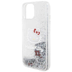 Hello Kitty dėklas iPhone 14 – sidabrinis, blizgučiai