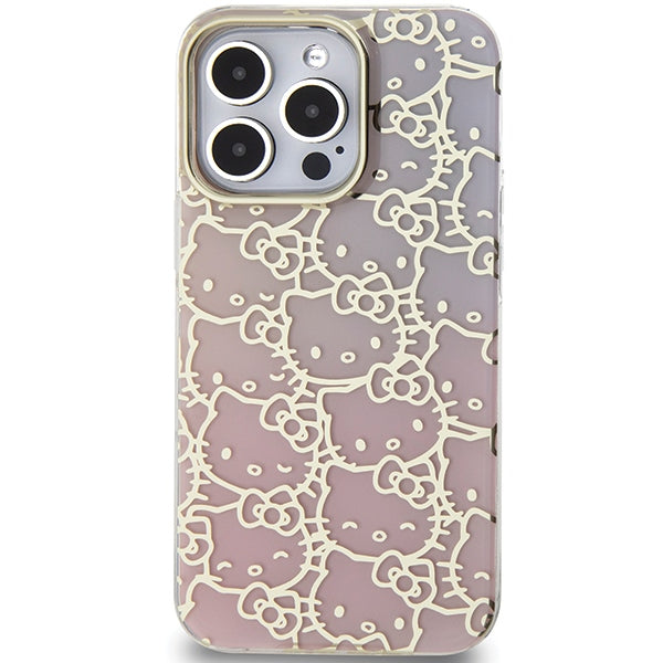 Hello Kitty IML gradientinis dėklas iPhone 15 Pro – rožinis