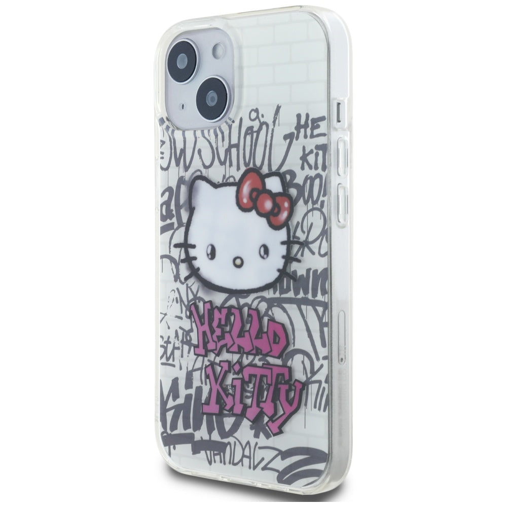 Hello Kitty IML dėklas iPhone 15 – baltas