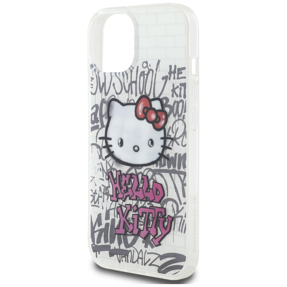 Hello Kitty IML dėklas iPhone 15 – baltas