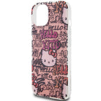 Hello Kitty IML Tags Graffiti dėklas iPhone 15 – rožinis -- iPhone 15