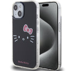 Hello Kitty dėklas iPhone 15 – juodas (IML)