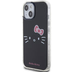 Hello Kitty dėklas iPhone 15 – juodas (IML)