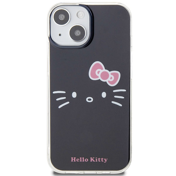 Hello Kitty dėklas iPhone 15 – juodas (IML)