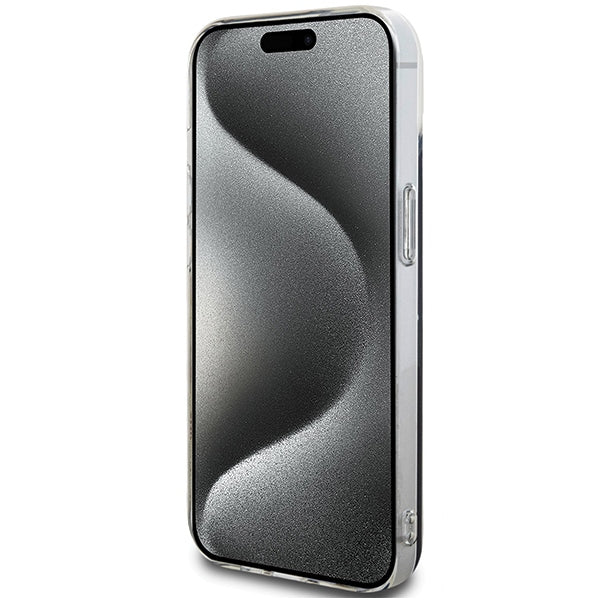 Hello Kitty dėklas iPhone 15 – juodas (IML)