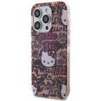 Hello Kitty IML Tags Graffiti dėklas iPhone 15 Pro Max – rožinis -- iPhone 15 Pro Max