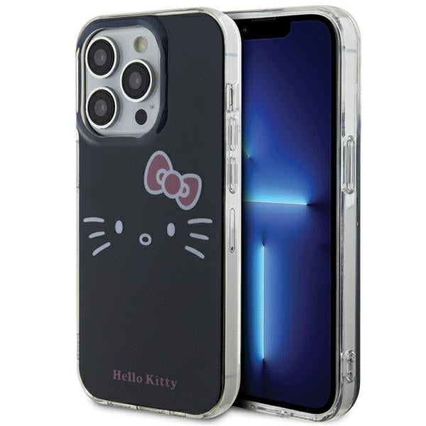 Hello Kitty IML „Kitty Face“ dėklas iPhone 15 Pro Max – juodas