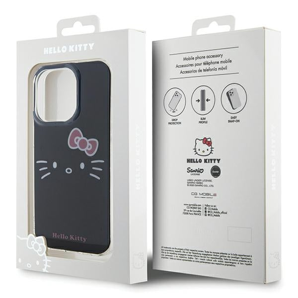 Hello Kitty IML „Kitty Face“ dėklas iPhone 15 Pro Max – juodas
