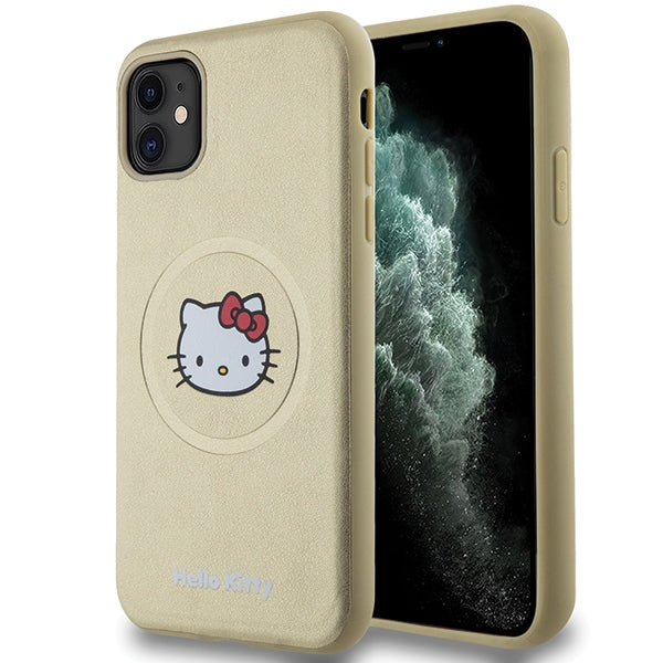 Hello Kitty MagSafe dėklas iPhone 11 / XR – auksinis -- iPhone 11