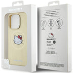 Hello Kitty odinis MagSafe dėklas iPhone 13 Pro Max – auksinis