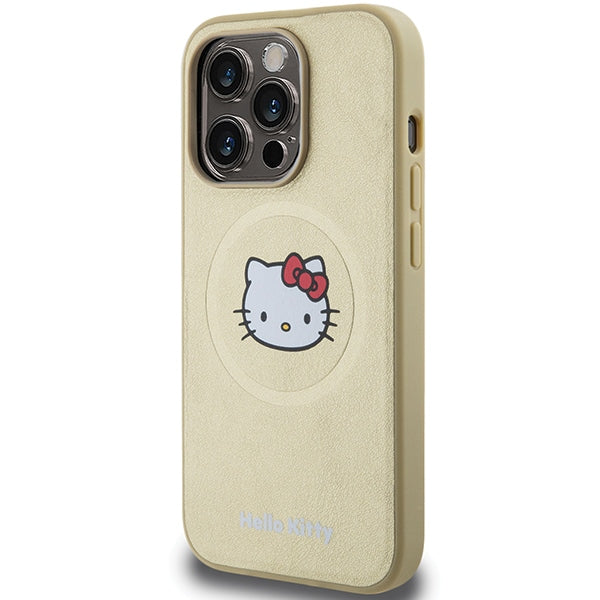 Hello Kitty MagSafe dėklas iPhone 14 Pro – auksinis