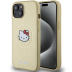 Hello Kitty odinis MagSafe dėklas iPhone 14 – auksinis