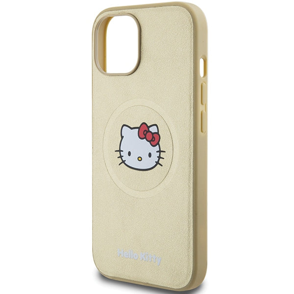 Hello Kitty odinis MagSafe dėklas iPhone 14 – auksinis