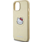 Hello Kitty odinis MagSafe dėklas iPhone 14 – auksinis