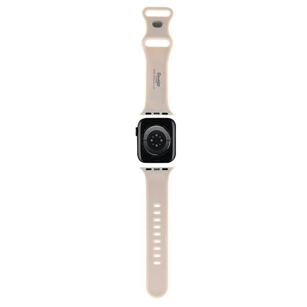 Hello kitty silicone kitty head strap skirtas Apple Watch 38/40/41mm - beige