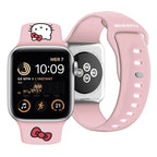 Hello Kitty silikoninis Kitty galvos dirželis Apple Watch 38/40/41mm - rožinis