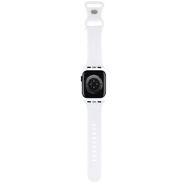 „Hello Kitty“ silikoninės galvutės ir juostelių dirželis, skirtas „Apple Watch“ 38/40/41 mm – juodas