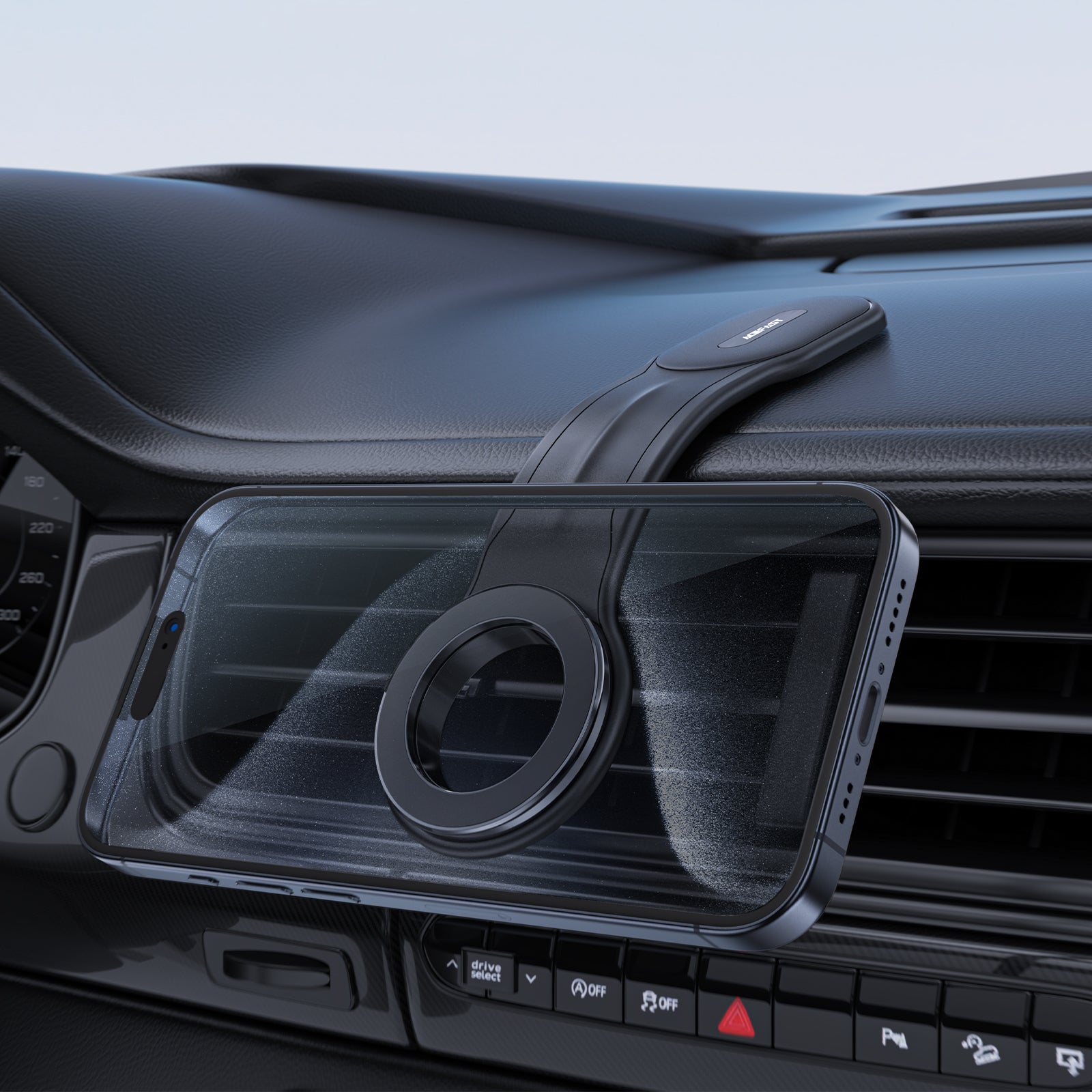 Acefast D19 magnetinis automobilinis laikiklis prietaisų skydeliui, juodas