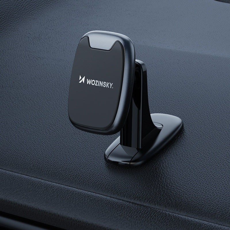 Wozinsky WUMTD magnetinis automobilio prietaisų skydelio telefono laikiklis - juodas