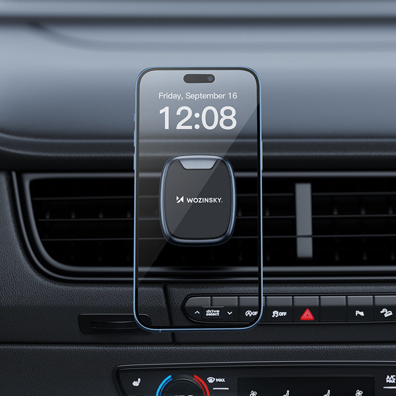 Wozinsky WUMTK magnetinis telefono laikiklis automobilio oro ventiliacijos angai - juodas