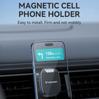 Wozinsky WUMTK magnetinis telefono laikiklis automobilio oro ventiliacijos angai - juodas