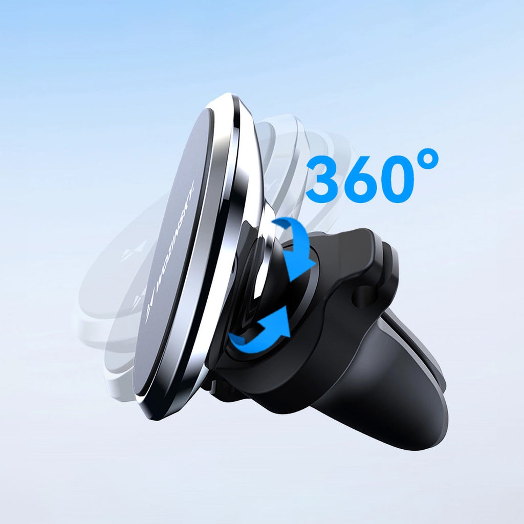 Wozinsky WUMKO magnetinis automobilinis telefono laikiklis oro grotelių angai, juodas