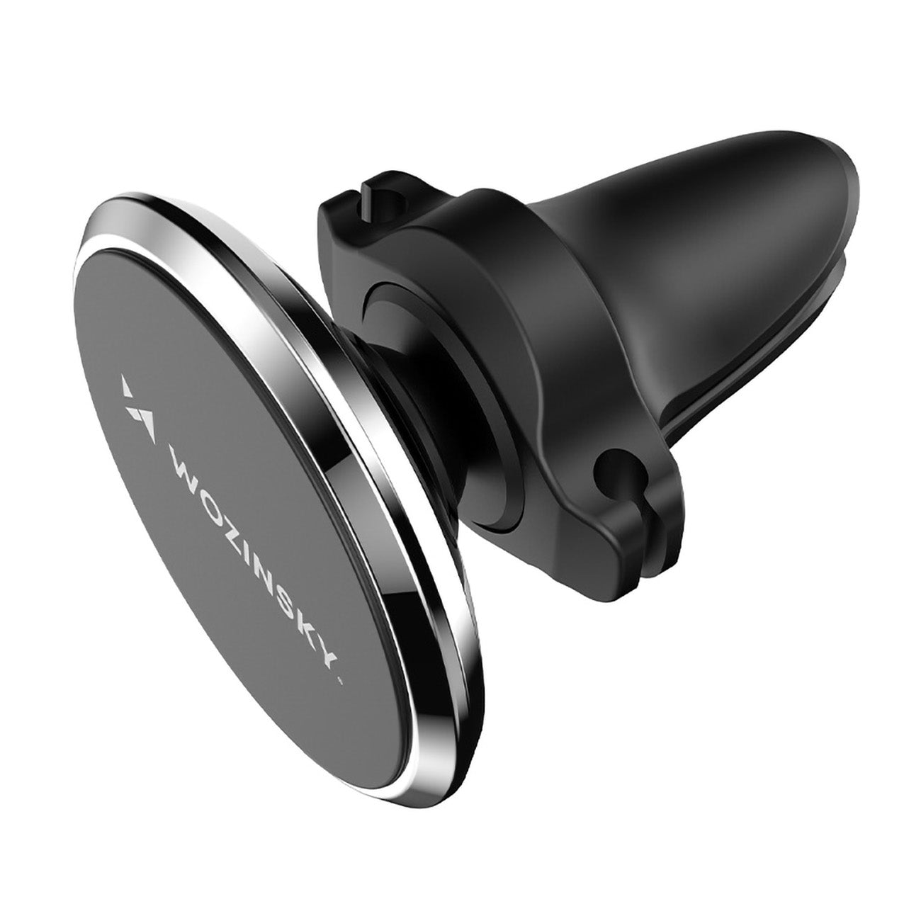 Wozinsky WUMKO magnetinis automobilinis telefono laikiklis oro grotelių angai, juodas