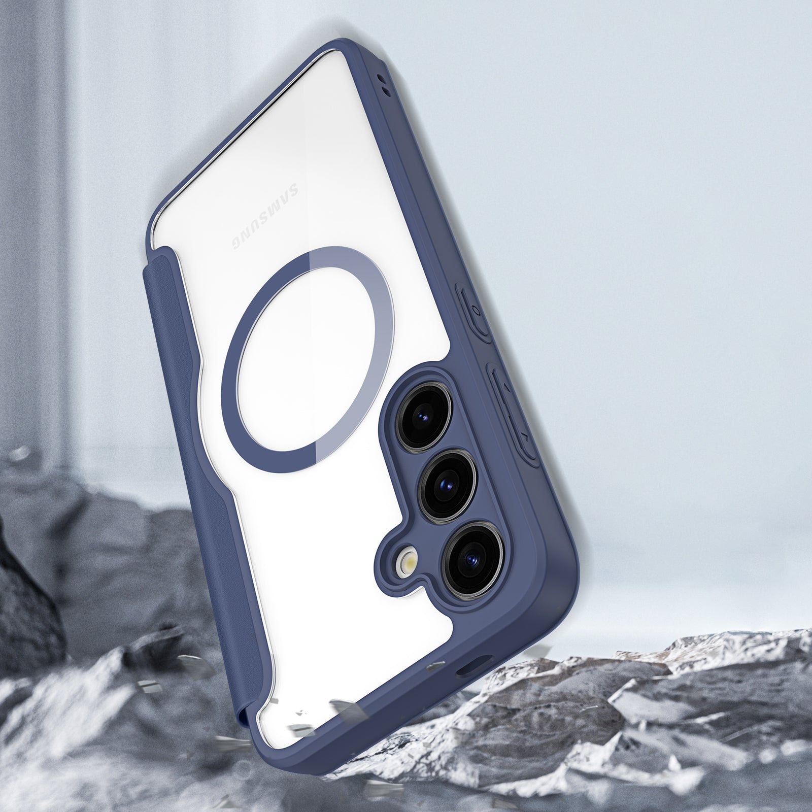 Dux Ducis Skin X Pro MagSafe dėklas Samsung S24+ – mėlynas