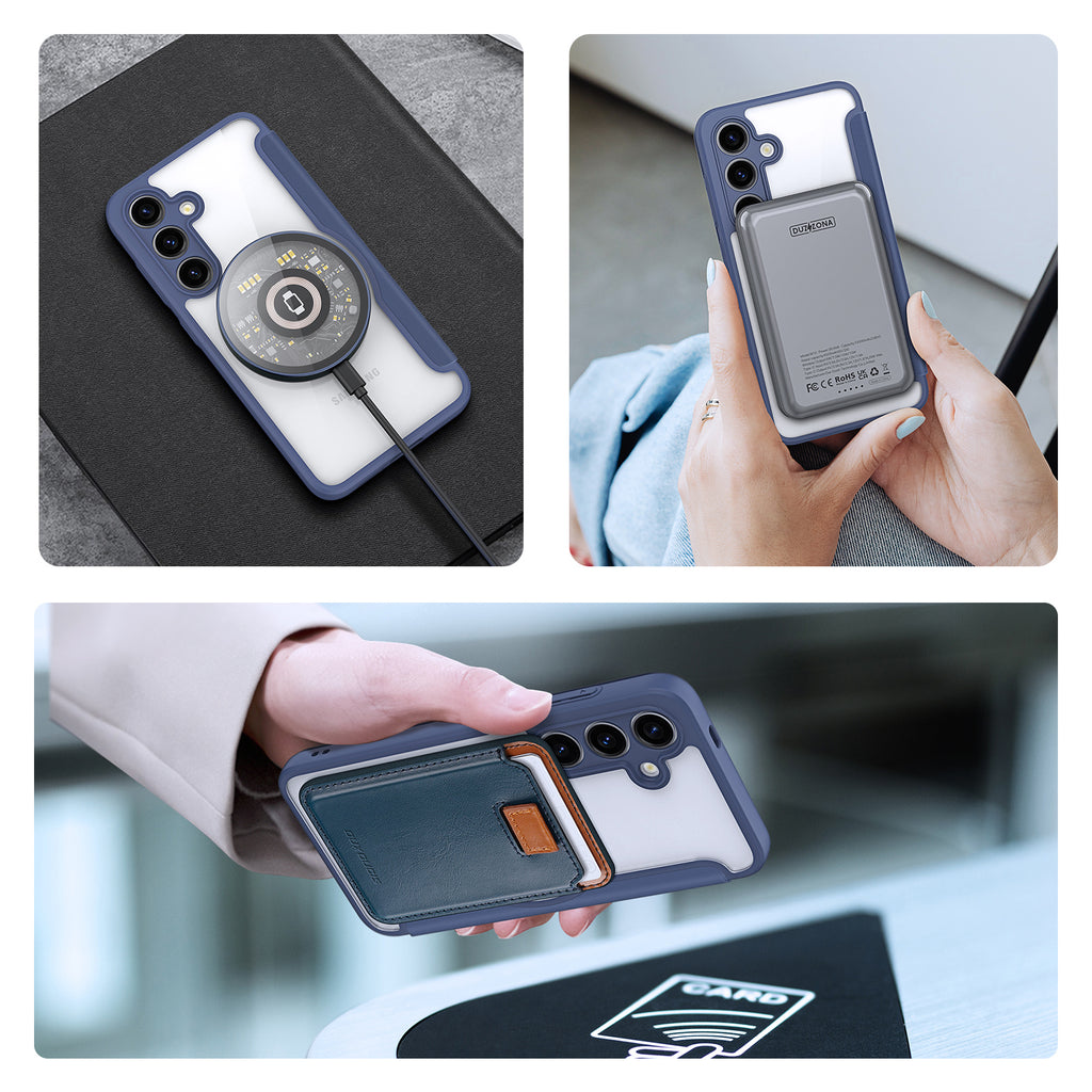 Dux Ducis Skin X Pro MagSafe dėklas Samsung S24+ – mėlynas
