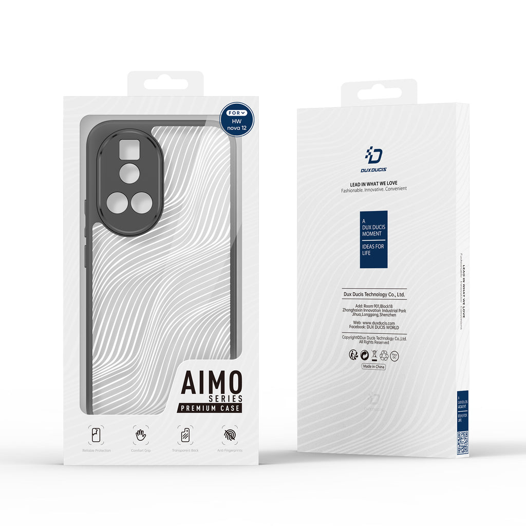 Dux Ducis Aimo dėklas Huawei Nova 12 Pro – juodas -- Huawei nova 12 Pro