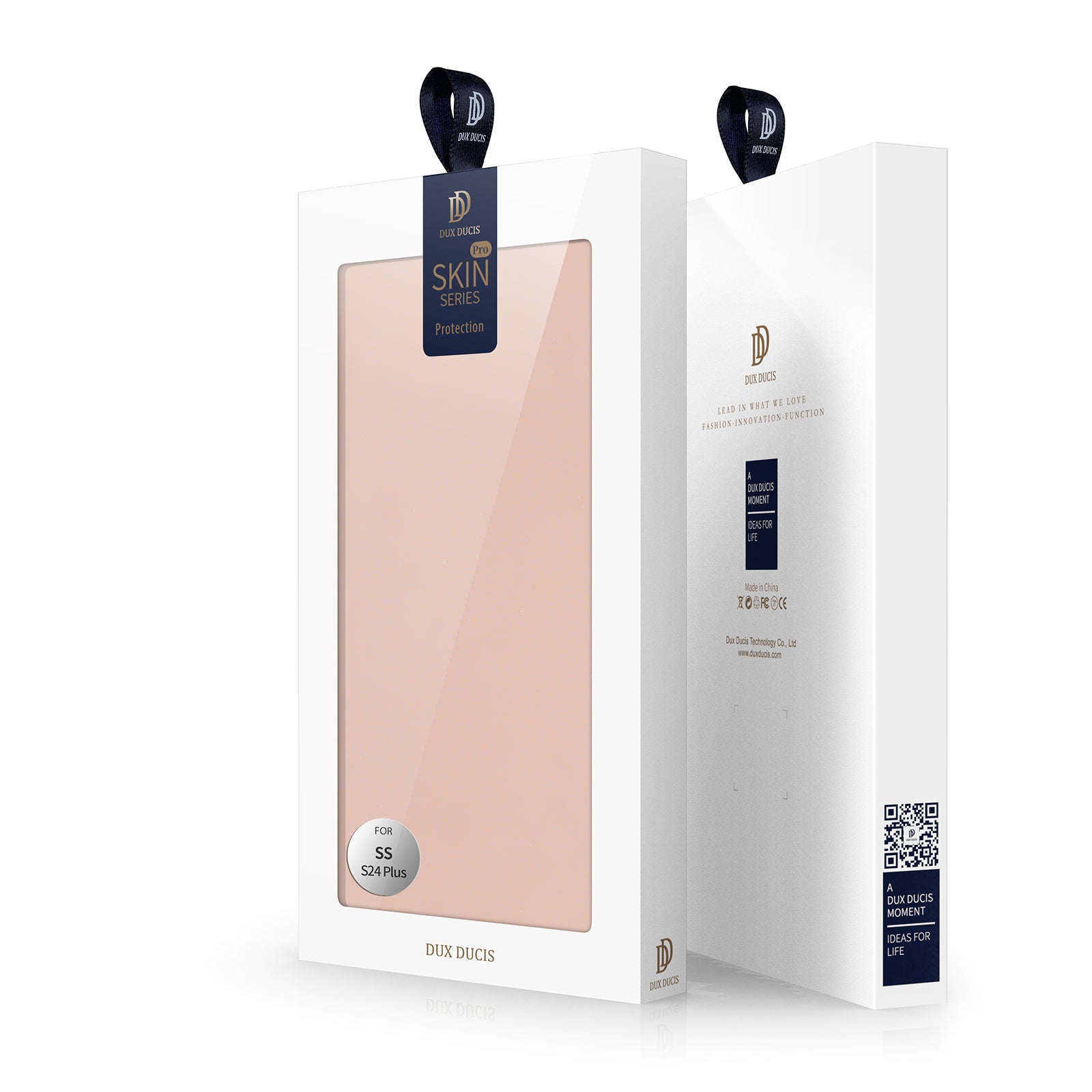 Dux Ducis Skin Pro atverčiamas dėklas Samsung S24+ – rožinis