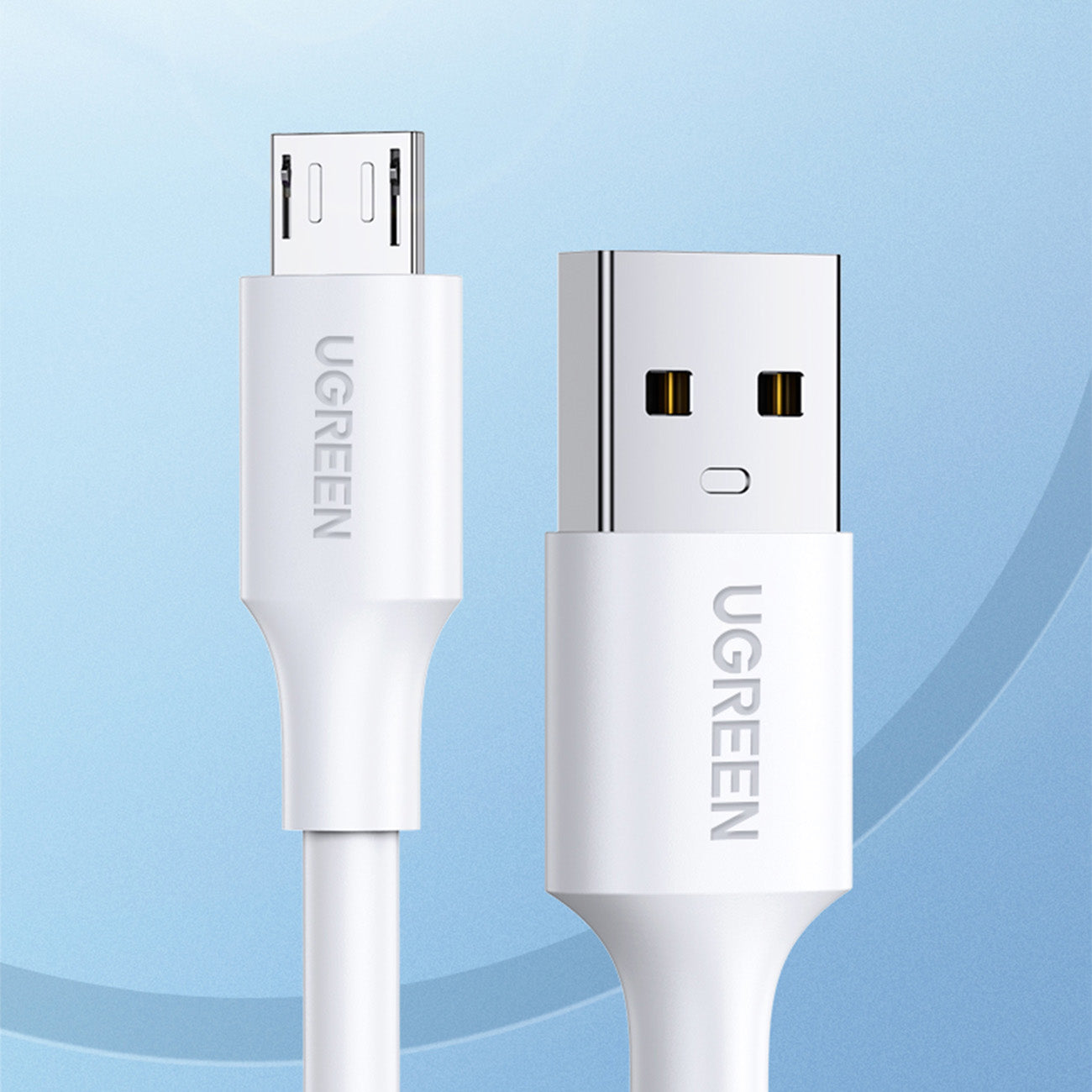 Ugreen US289 60142 micro USB / USB-A laidas 1,5 m - baltas -- Cell phone cables