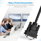 Ugreen 40254 1x2 VGA Splitter 1920x1440 60Hz - juodas -- Video Adapters
