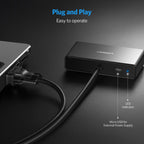 Ugreen 40254 1x2 VGA Splitter 1920x1440 60Hz - juodas -- Video Adapters
