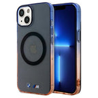 BMW Gradient Bumper MagSafe dėklas iPhone 15 Plus/14 Plus – pilkas