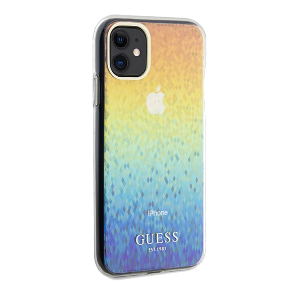 Guess IML Faceted Mirror Disco Iridescent dėklas iPhone 11 / Xr – įvairiaspalvis -- iPhone 11