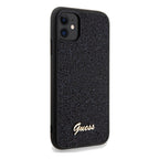 Guess Disco Metal Script dėklas iPhone 11 / XR – juodas -- iPhone 11