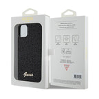 Guess Disco Metal Script dėklas iPhone 11 / XR – juodas -- iPhone 11