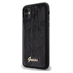 Guess Sequin Script Metal dėklas iPhone 11/XR – juodas -- iPhone 11