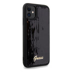 Guess Sequin Script Metal dėklas iPhone 11/XR – juodas -- iPhone 11