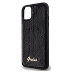 Guess Sequin Script Metal dėklas iPhone 11/XR – juodas -- iPhone 11